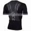 Custom printed short sleeve rash guard for running