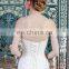 New Collected Simple Pleated Lace Up Strapless Organza Ruffled Skirt  Wedding Dress