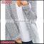 Custom Outdoor Casual Notch Lapel Open Front 70% Cotton Coats Textured Lady Woman Winter Coat