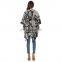 Women geometric oversized knit cardigan sweater poncho sweater