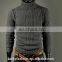 Turtleneck solid color fashion design pullovers men sweater