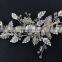 Amelie Handmade Bridal Hair Ornaments Rhinestone Leaf Clusters Lush Bridal Clip Bridal Headpieces Boho for Wedding Party