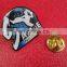 Customized Shape Brass Plating Lapel Pin Badge Offset Printing With Epoxy Metal/Custom Badge