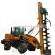 Hydraulic small foundation micro helical ground screw pile driver