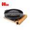 Healthy metal aluminum round bbq grill pan cast iron non-stick mookata