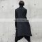 TWOTWINSTYLE Asymmetrical Winter Coat For Women Turtleneck Long Sleeve Side Split Plus Size Casual Loose