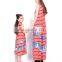2019 Summer mommy and me family wear womens red stripes lace ruffle maxi daughter dresses (this link for girls,1-12years)