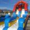 Weird Double Lane Water Slide Inflatable Dry Slide for sale