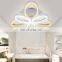 flower shape LED ceiling acrylic chandelier lobby lamps