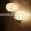 Aisle Hotel Bedside Reading Lamps Glass LED Indoor Wall Lamp With Crystal Pendant