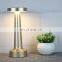 Wholesale Led rechargeable bedside desk lamp restaurant metal HOTEL LIGHT