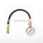 rubber tube tire pressure gauge handheld deflationable metal tire pressure