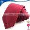 Red black slim 100% polyester necktie with custom logo design