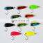 2.8cm/3g Rotating Metal Spinner Spoon Fishing Lure Hard Baits For Trout Pike Pesca Peche Treble Hook Tackle