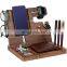 Multi-functional ebony wooden desktop cell phone holder,nightstand with key holder craft