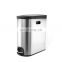 High quality 40L stainless steel household pedal bin kitchen trash bin metal indoor kitchen dustbin
