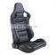 Black PVC Leather Carbon Look With Double Slider And Single Adjustor For Automobile Car Use Sports Racing Seat