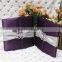 Top Quality Nice Luxury Purple Silk Wedding Invitation with Embellishment