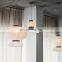 Retro Japanese Indoor Pendant Light White Rice Paper Ceiling Hanging Lamp Home Restaurant Decorative LED Chandelier