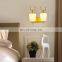 Best selling Antler Design Wall Light 85265V Glass Lampshade Metal Chassis E27 Bulb socket Material Decoration bedroom Wall Lamp