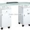 beauty salon furniture nail table with glass top