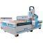 High speed PVC MDF wood plastic engraving cutting cnc router machine with ccd camera