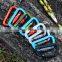 JRSGS 30KN D Type Screw Locking Carabiner Snap Hook S7111 Custom Colors Aviation Aluminum Alloy for Rock Climbing Aluminum