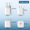 EU/US/UK plug PD 3.0 20W fast charging mobile phone usb C mini wall PD charger for iPhone 11 12 13
