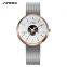 SINOBI Fashion Lady Watch Milanese Stainless Steel Mesh Band Simple Dial Japanese Quartz Movement S9700L