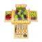 Bamboo Wood Charcuterie Magnetic 4 Slide-Out Drawers Cheese Board Set With Ceramic Bowls And Cutlery Knife
