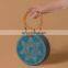 New Design Blue Star Rattan Handbag Bali straw wicker bag