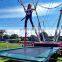 Commercial fair rides kids carnival games euro bungee trampoline for sale