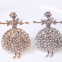 Table Decoration Metal Napkin Buckle Diamond Crystal Rhinestone Dancing Girl Napkin Ring