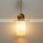 Modern luxury gold alabaster chandeliers for living room bedroom small hanging pendant lamp