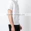 High quality men's white short sleeve custom shirt