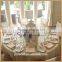 SQN#47 high quality wedding party cream beige sequin restaurant table cloth