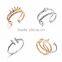 Fried dough twist shape imitation 14k gold jewellery