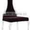Stainless steel framework of modern velvet pu hotel dining chair sitting room
