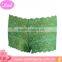 Sexy elegant transparent green golden color lace lingerie panty for ladies