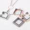 2015 Spring Magnet Open Tear Drop&Water Droplets Shape Floating Lockets