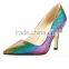 Hot Design Italian Women High Heel Dress Shoes All Kinds of Women High Heel Shoes Colorful Shoes for Women