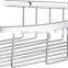 Stainless steel bathroom basket /stainless steel corner basket / shower corner shelf / bathroom wire shelf