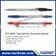 NON MOQ promotional stick ball point pen translucent barrel