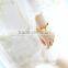 Exaggerate Cuff Bangles Gold Plated Metal Glaze Rhinestones Statement Bracelets