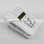 Cheap white color FSK/DTMF caller id system modern home phone