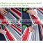 Water-Resistant Picnic Blanket Tote with Soft Fleece, Spring Summer Stripe