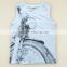 2016 New style 100% cotton water photo print short sleeve girls t-shirt