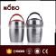 polishing stainless steel bulk food storage container
