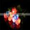 Bouquets of fabric rose LED lamp