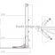 Base plate 2 post car lift electric release for repair tools